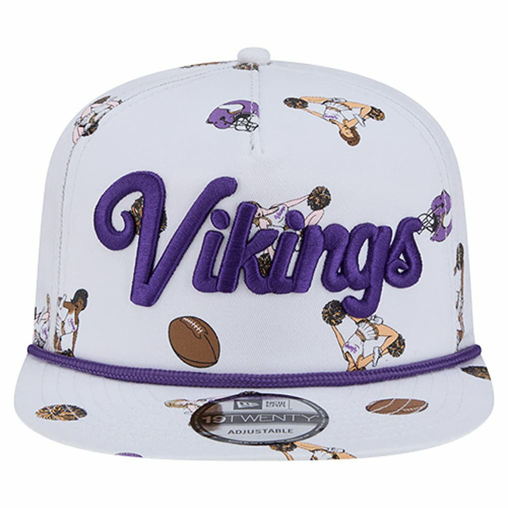 Minnesota Vikings New Era Team Cheer 19TWENTY Snapback Hat - White Hats