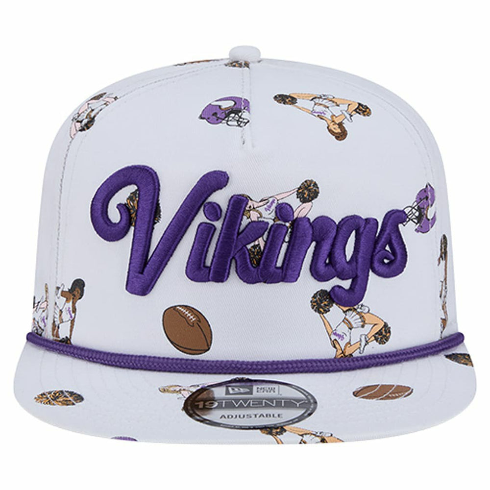 Minnesota Vikings New Era Team Cheer 19TWENTY Snapback Hat - White Hats