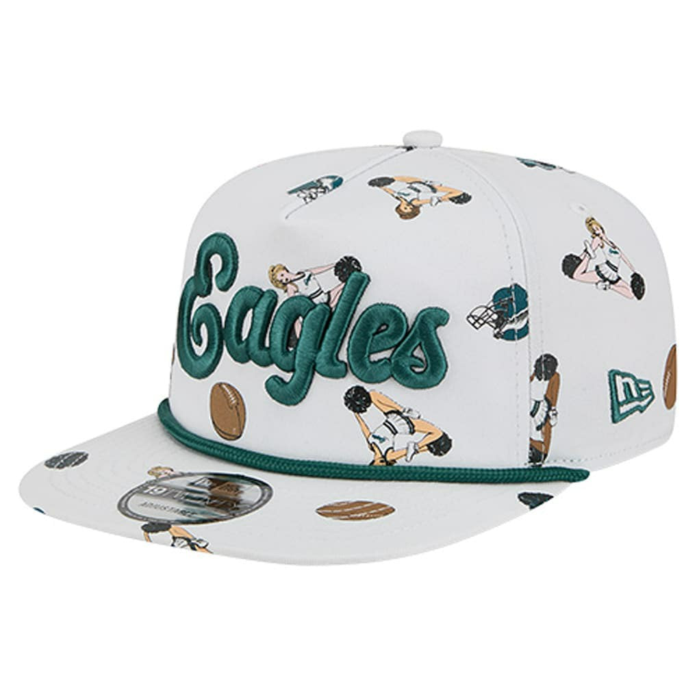Philadelphia Eagles New Era Team Cheer 19TWENTY Snapback Hat - White Hats