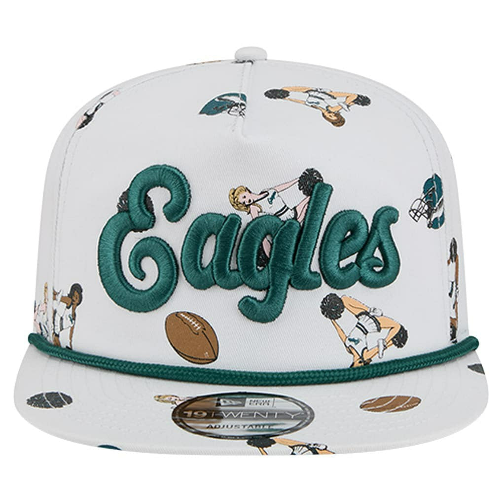 Philadelphia Eagles New Era Team Cheer 19TWENTY Snapback Hat - White Hats