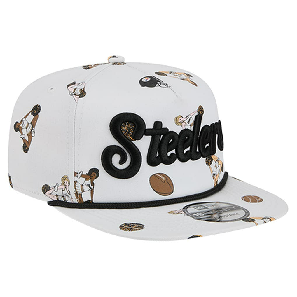 Pittsburgh Steelers New Era Team Cheer 19TWENTY Snapback Hat - White Hats
