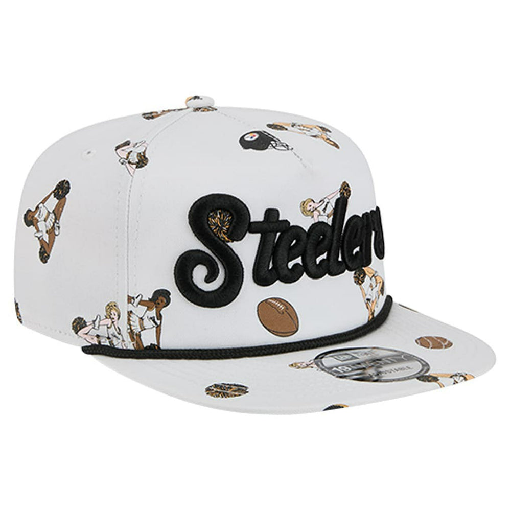 Pittsburgh Steelers New Era Team Cheer 19TWENTY Snapback Hat - White Hats