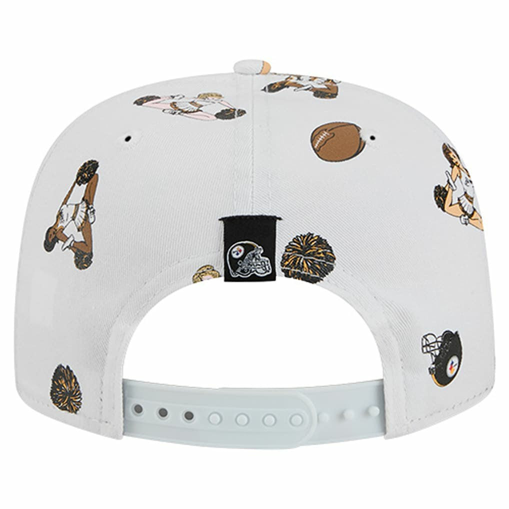Pittsburgh Steelers New Era Team Cheer 19TWENTY Snapback Hat - White Hats