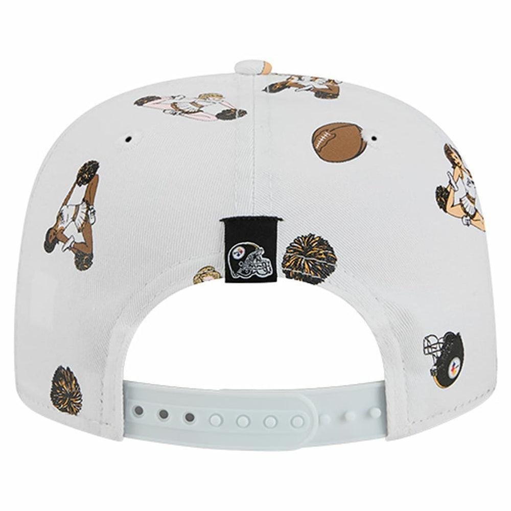 Pittsburgh Steelers New Era Team Cheer 19TWENTY Snapback Hat - White Hats