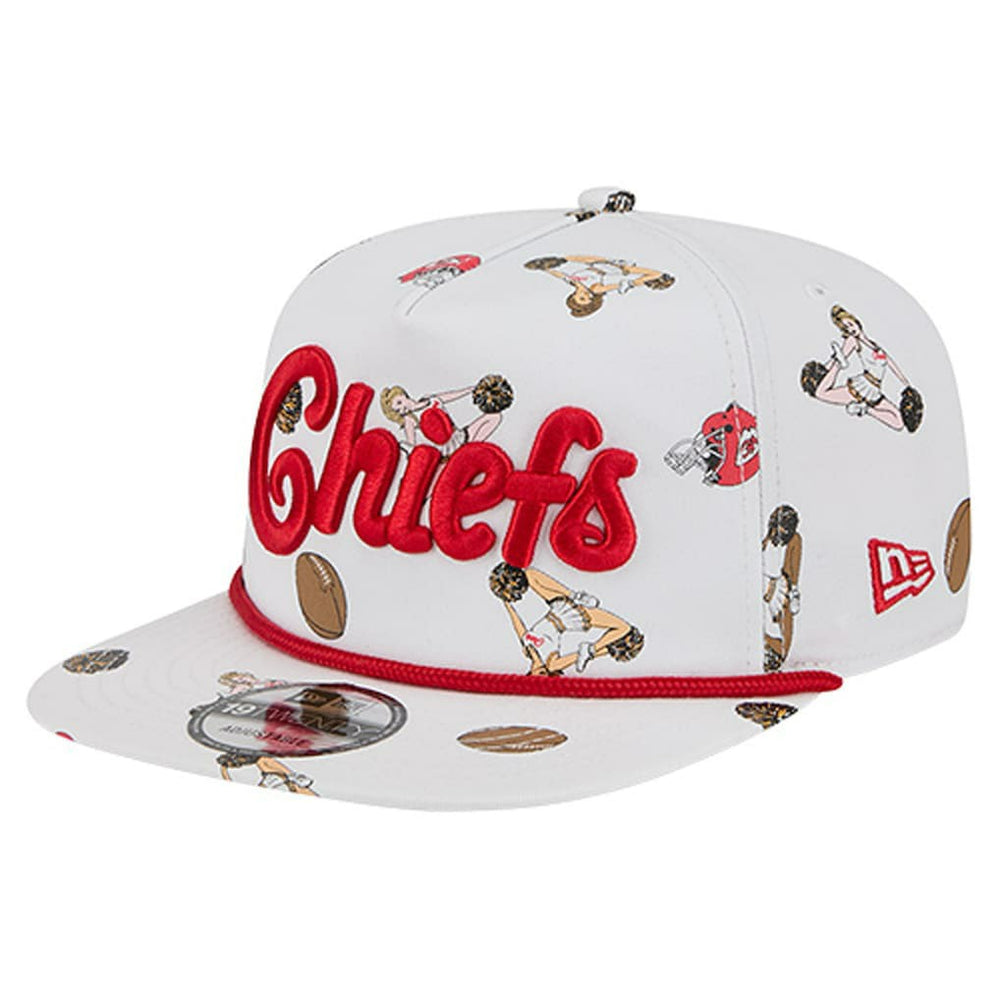 Kansas City Chiefs New Era Team Cheer 19TWENTY Snapback Hat - White Hats