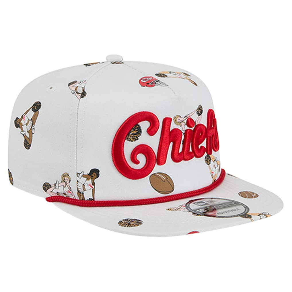 Kansas City Chiefs New Era Team Cheer 19TWENTY Snapback Hat - White Hats