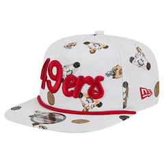 San Francisco 49ers New Era Team Cheer 19TWENTY Snapback Hat - White Hats