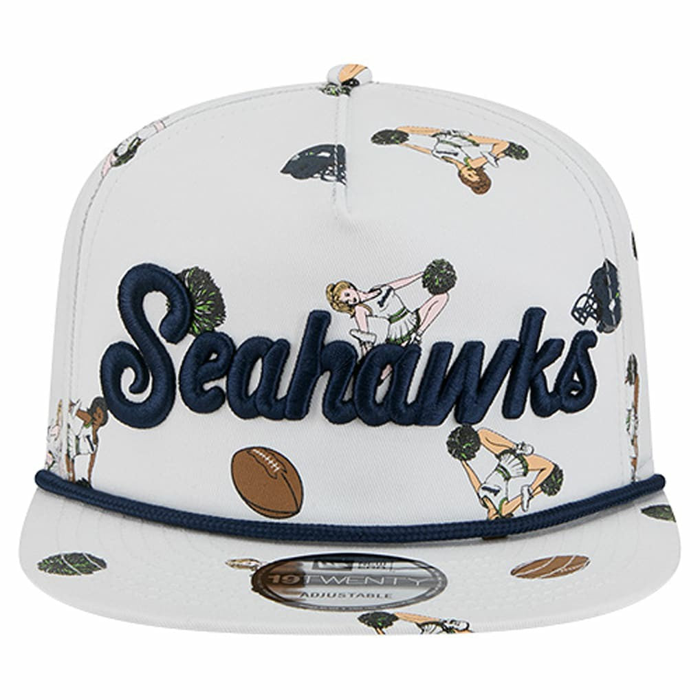 Seattle Seahawks New Era Team Cheer 19TWENTY Snapback Hat - White Hats