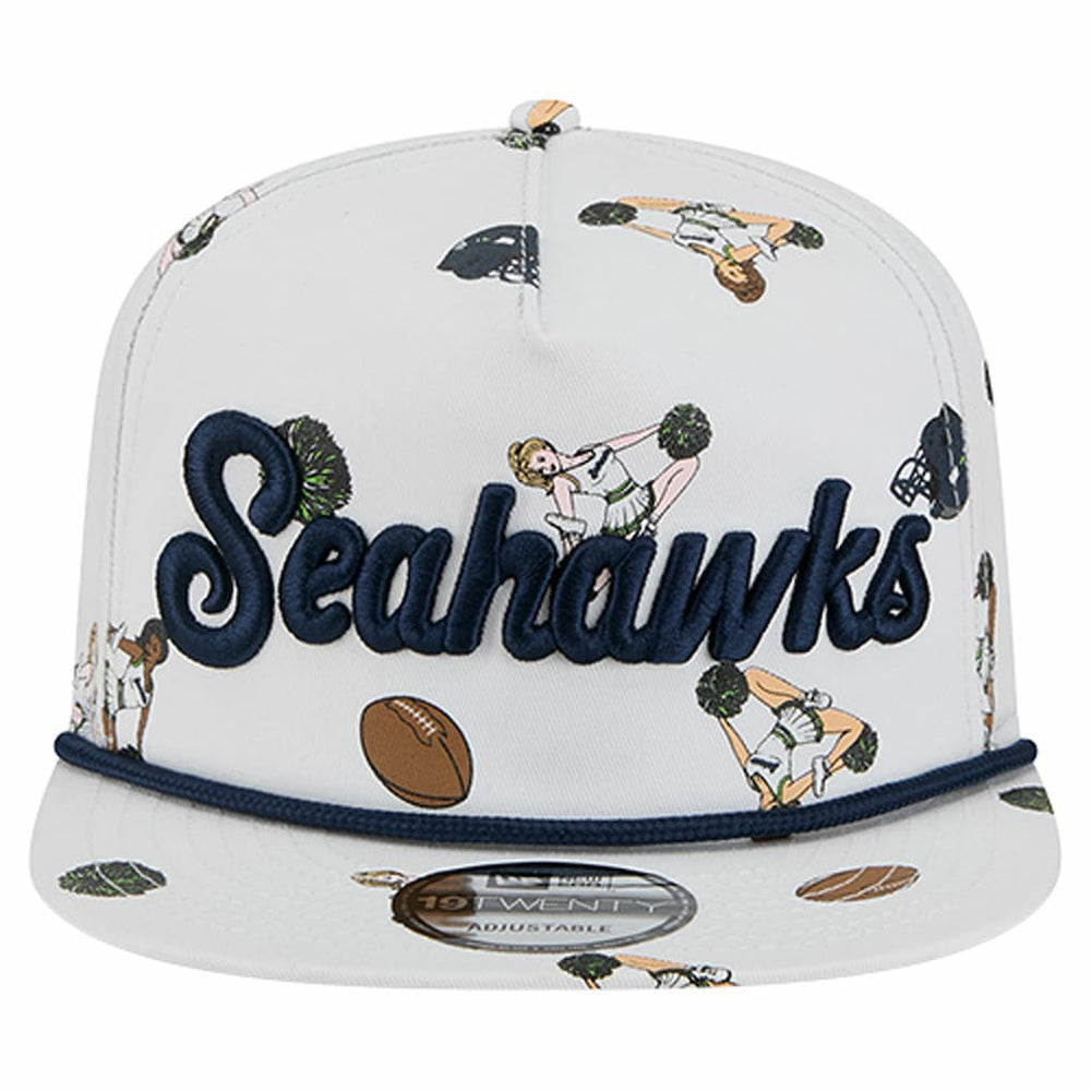 Seattle Seahawks New Era Team Cheer 19TWENTY Snapback Hat - White Hats