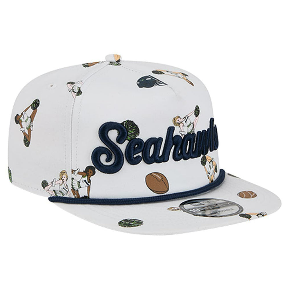 Seattle Seahawks New Era Team Cheer 19TWENTY Snapback Hat - White Hats