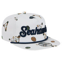 Seattle Seahawks New Era Team Cheer 19TWENTY Snapback Hat - White Hats