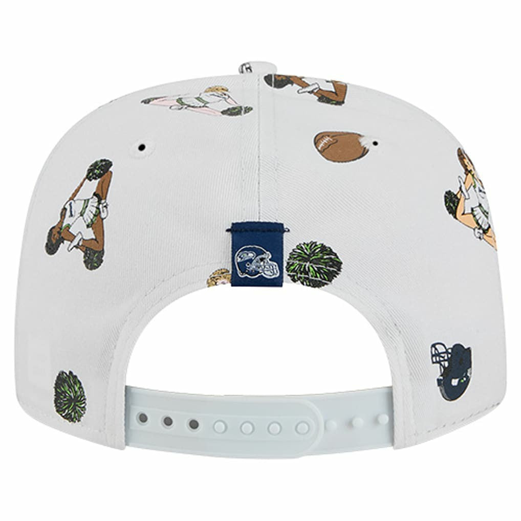 Seattle Seahawks New Era Team Cheer 19TWENTY Snapback Hat - White Hats