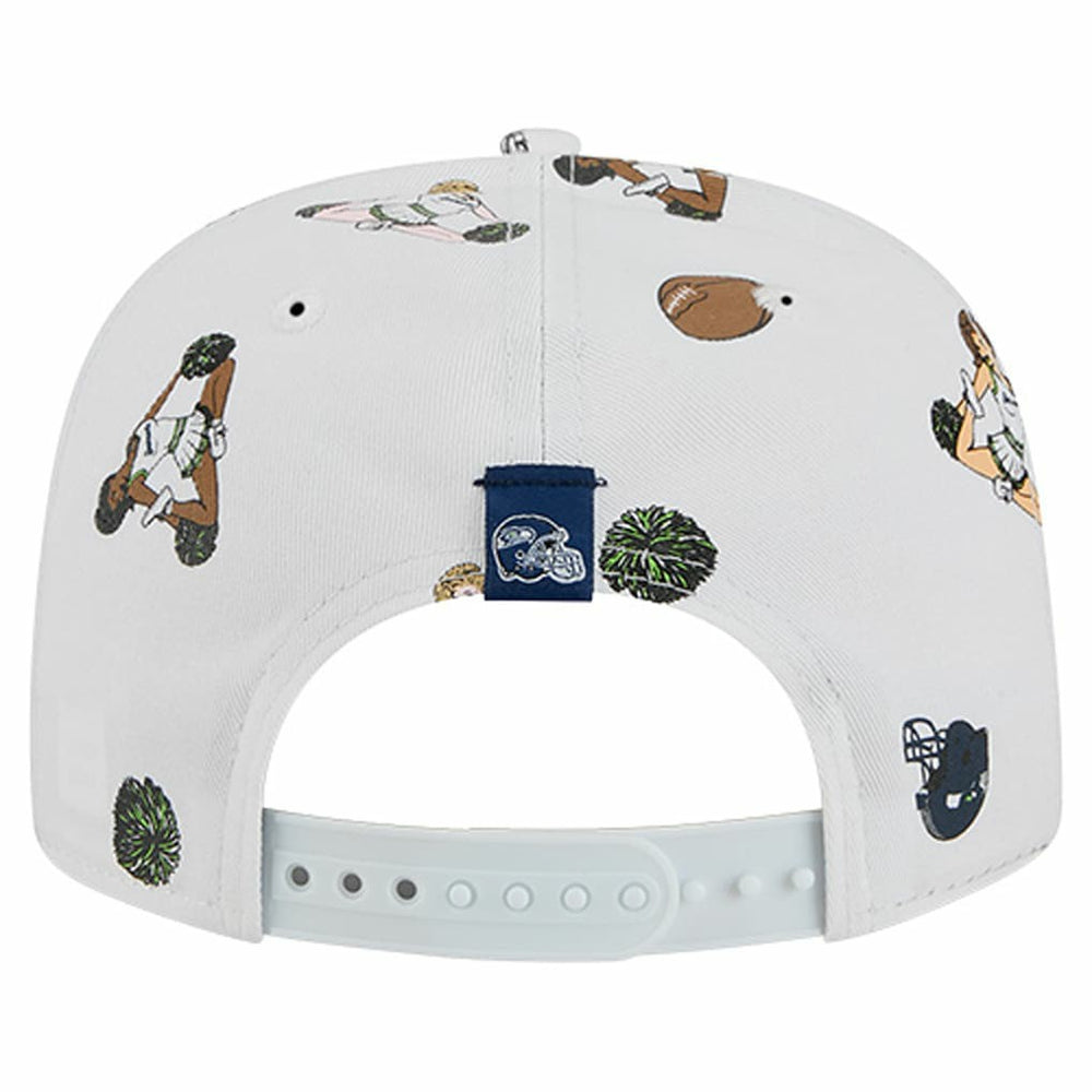 Seattle Seahawks New Era Team Cheer 19TWENTY Snapback Hat - White Hats