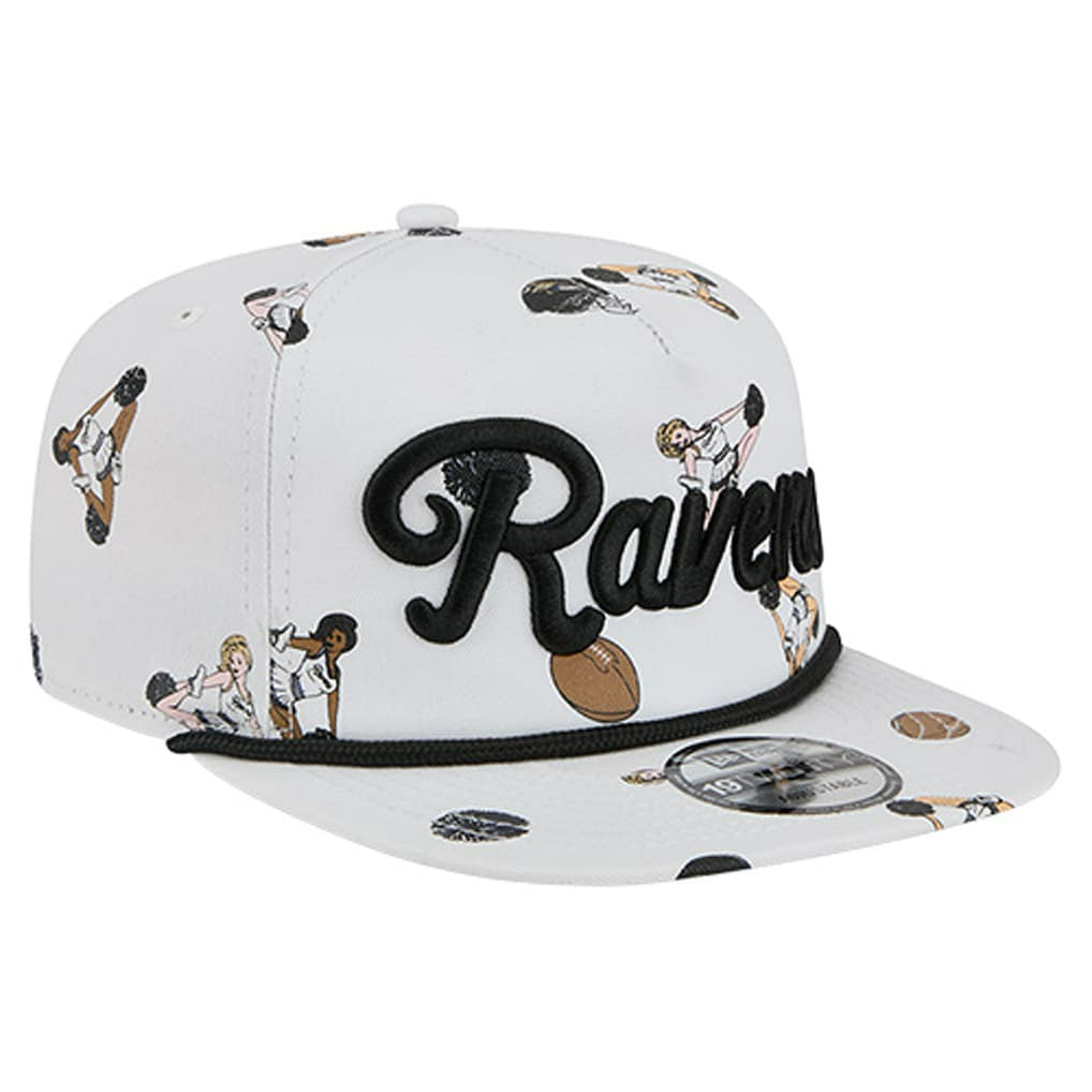Baltimore Ravens New Era Team Cheer 19TWENTY Snapback Hat - White Hats