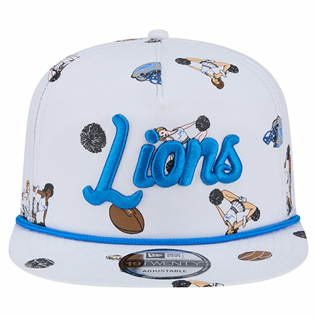 Detroit Lions New Era Team Cheer 19TWENTY Snapback Hat - White Hats