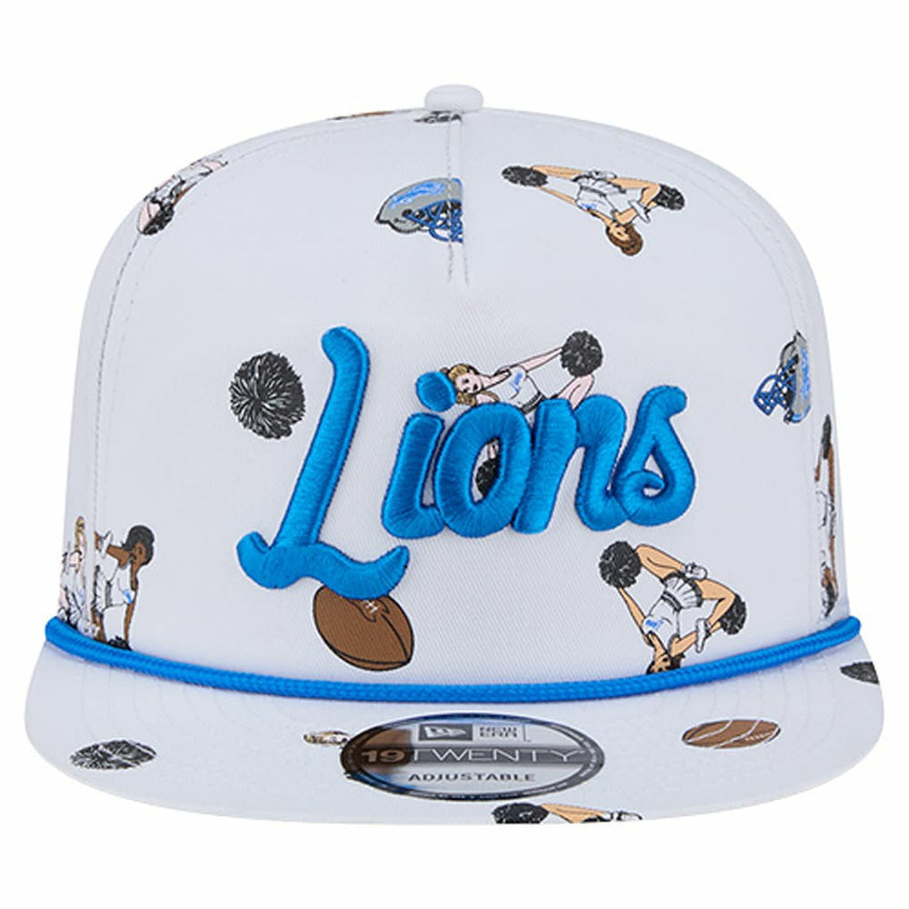 Detroit Lions New Era Team Cheer 19TWENTY Snapback Hat - White Hats