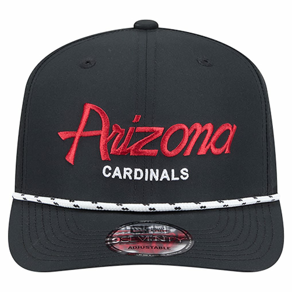 Arizona Cardinals New Era Script 9SEVENTY Adjustable Hat - Black Hats