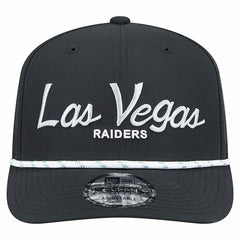 Las Vegas Raiders New Era Script 9SEVENTY Adjustable Hat - Black Hats