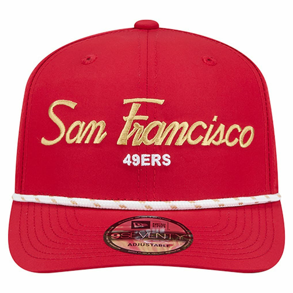 San Francisco 49ers New Era Script 9SEVENTY Adjustable Hat - Scarlet Hats