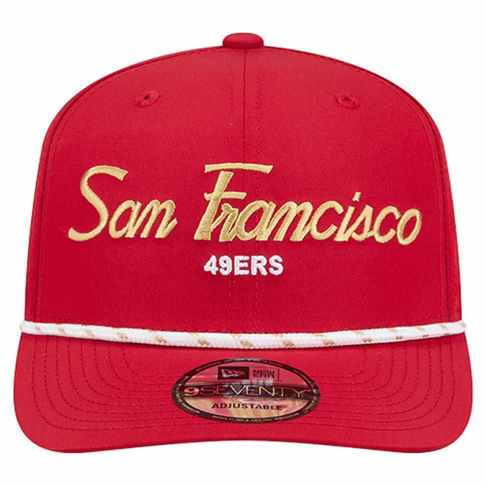 San Francisco 49ers New Era Script 9SEVENTY Adjustable Hat - Scarlet Hats