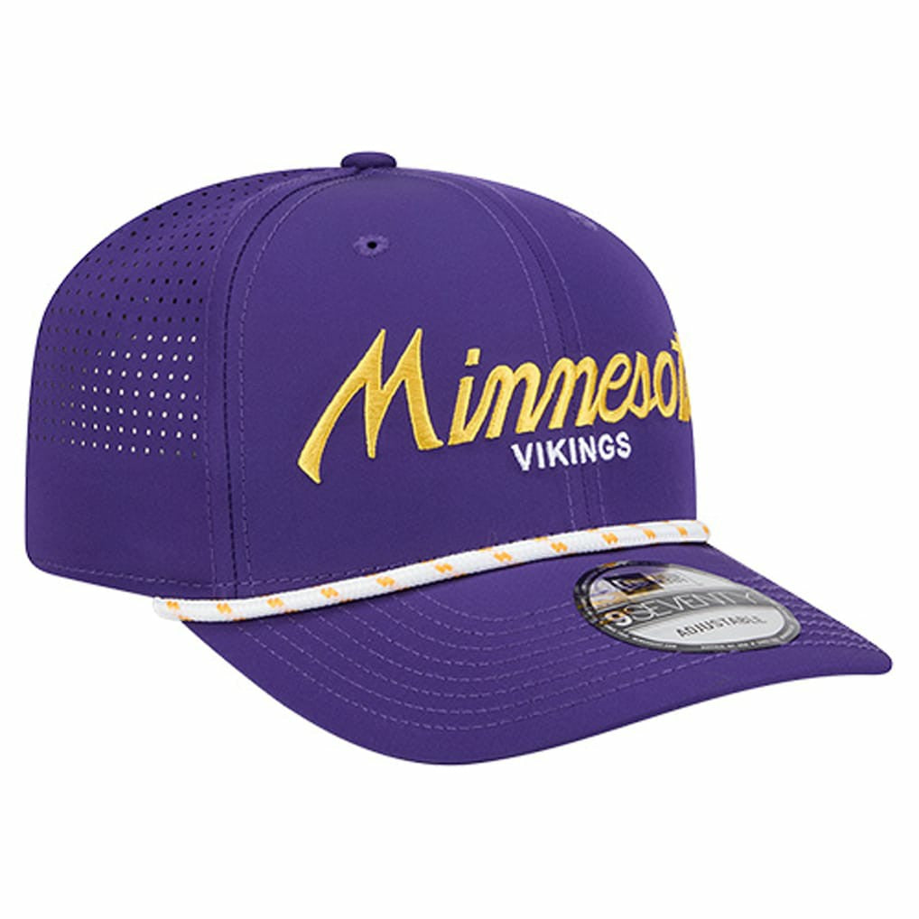 Minnesota Vikings New Era Script 9SEVENTY Adjustable Hat - Purple Hats