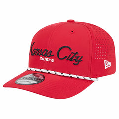 Kansas City Chiefs New Era Script 9SEVENTY Adjustable Hat - Red Hats