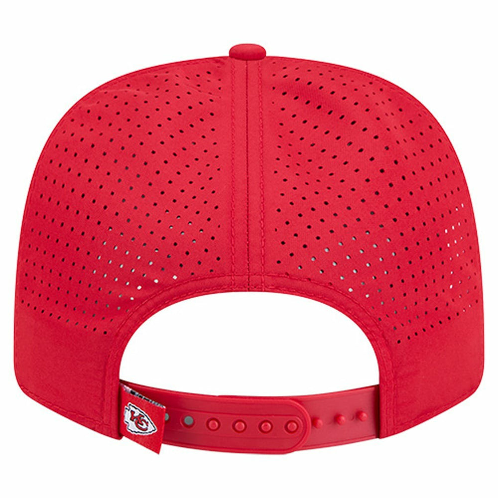 Kansas City Chiefs New Era Script 9SEVENTY Adjustable Hat - Red Hats