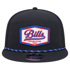 Buffalo Bills New Era Ripstop Patch 9FIFTY Split Panel Snapback Hat - Black Hats