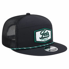 New York Jets New Era Ripstop Patch 9FIFTY Split Panel Snapback Hat - Black Hats
