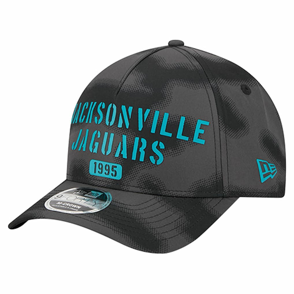 Jacksonville Jaguars New Era Halftone Camo 9FORTY Hat - Gray Hats