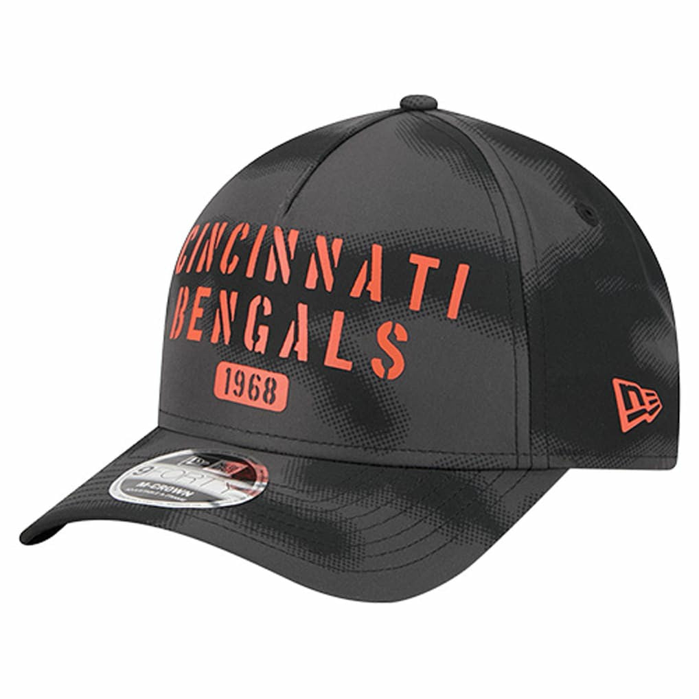 Cincinnati Bengals New Era Halftone Camo 9FORTY Hat - Gray Hats