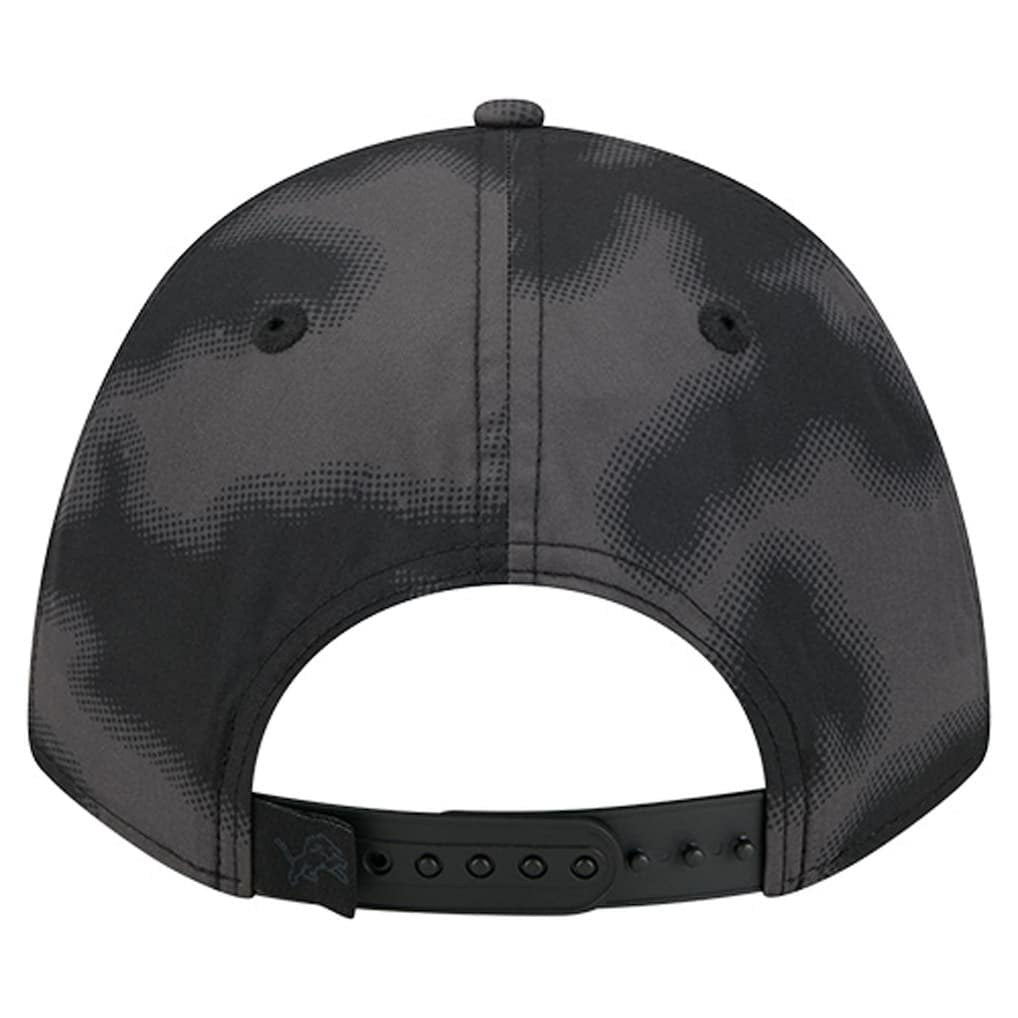 Detroit Lions New Era Halftone Camo 9FORTY Hat - Gray Hats