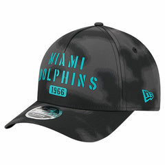 Miami Dolphins New Era Halftone Camo 9FORTY Hat - Gray Hats