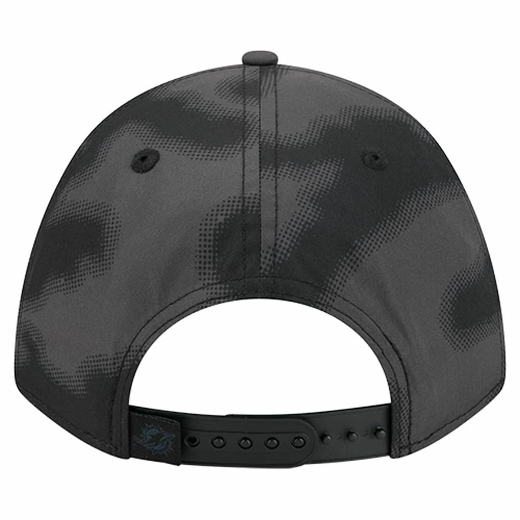 Miami Dolphins New Era Halftone Camo 9FORTY Hat - Gray Hats