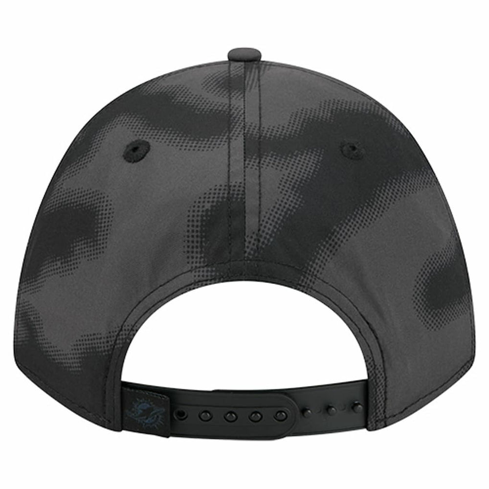 Miami Dolphins New Era Halftone Camo 9FORTY Hat - Gray Hats