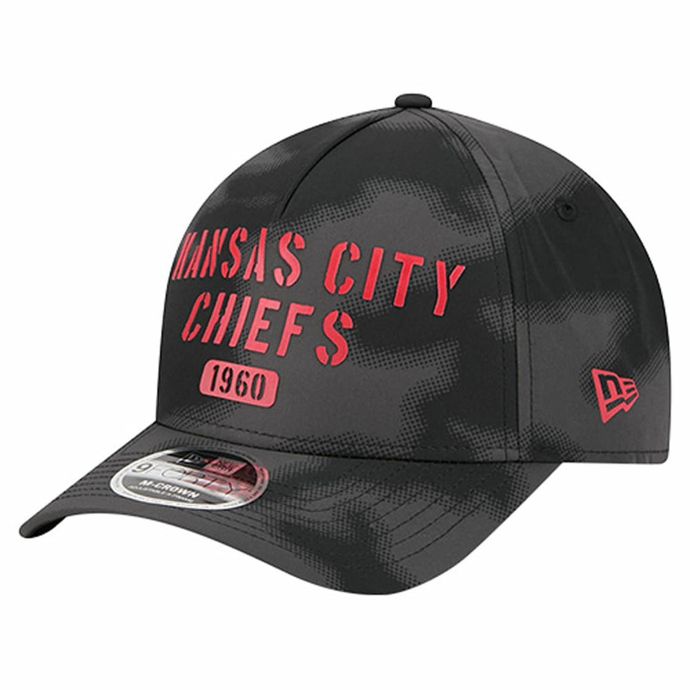 Kansas City Chiefs New Era Halftone Camo 9FORTY Hat - Gray Hats