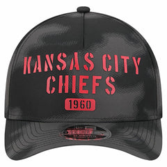 Kansas City Chiefs New Era Halftone Camo 9FORTY Hat - Gray Hats