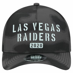 Las Vegas Raiders New Era Halftone Camo 9FORTY Hat - Gray Hats