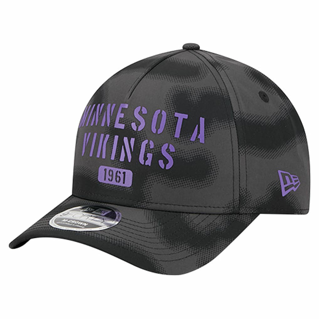 Minnesota Vikings New Era Halftone Camo 9FORTY Hat - Gray Hats