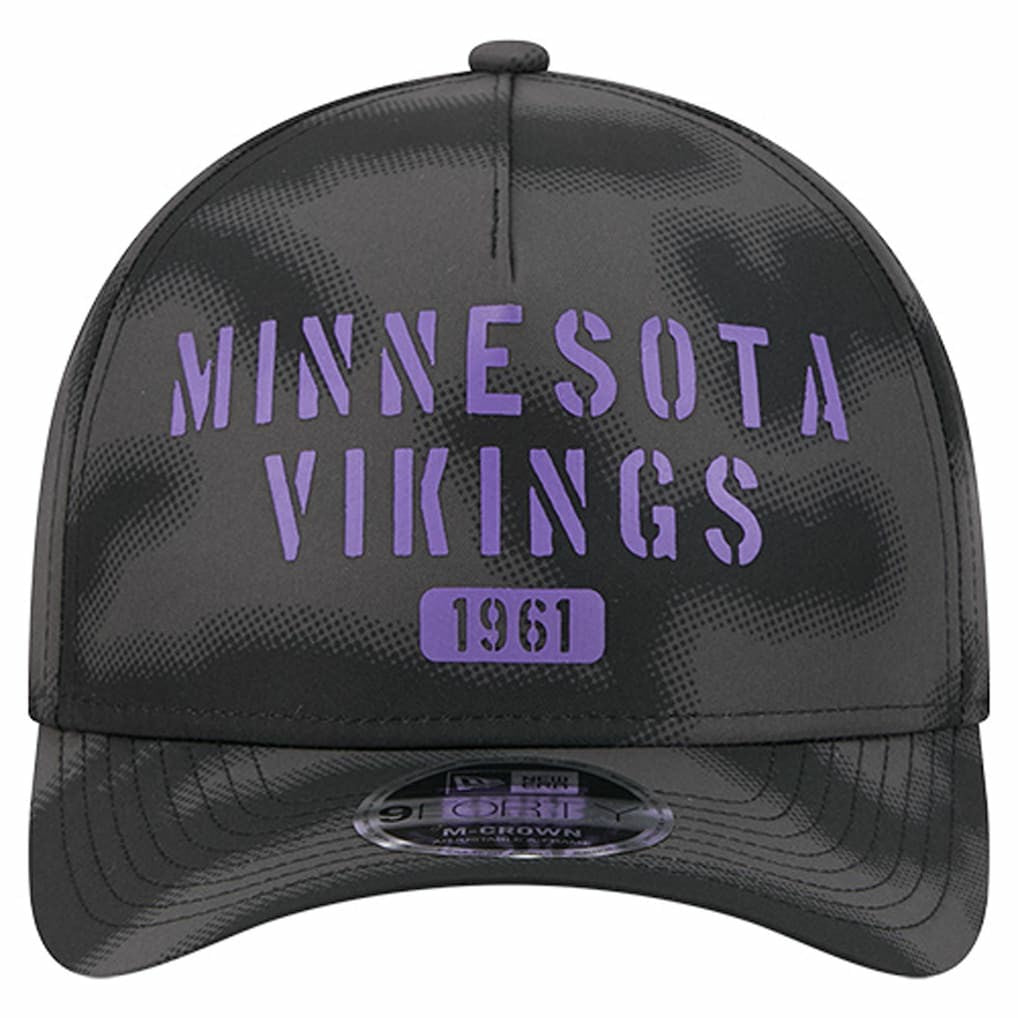 Minnesota Vikings New Era Halftone Camo 9FORTY Hat - Gray Hats
