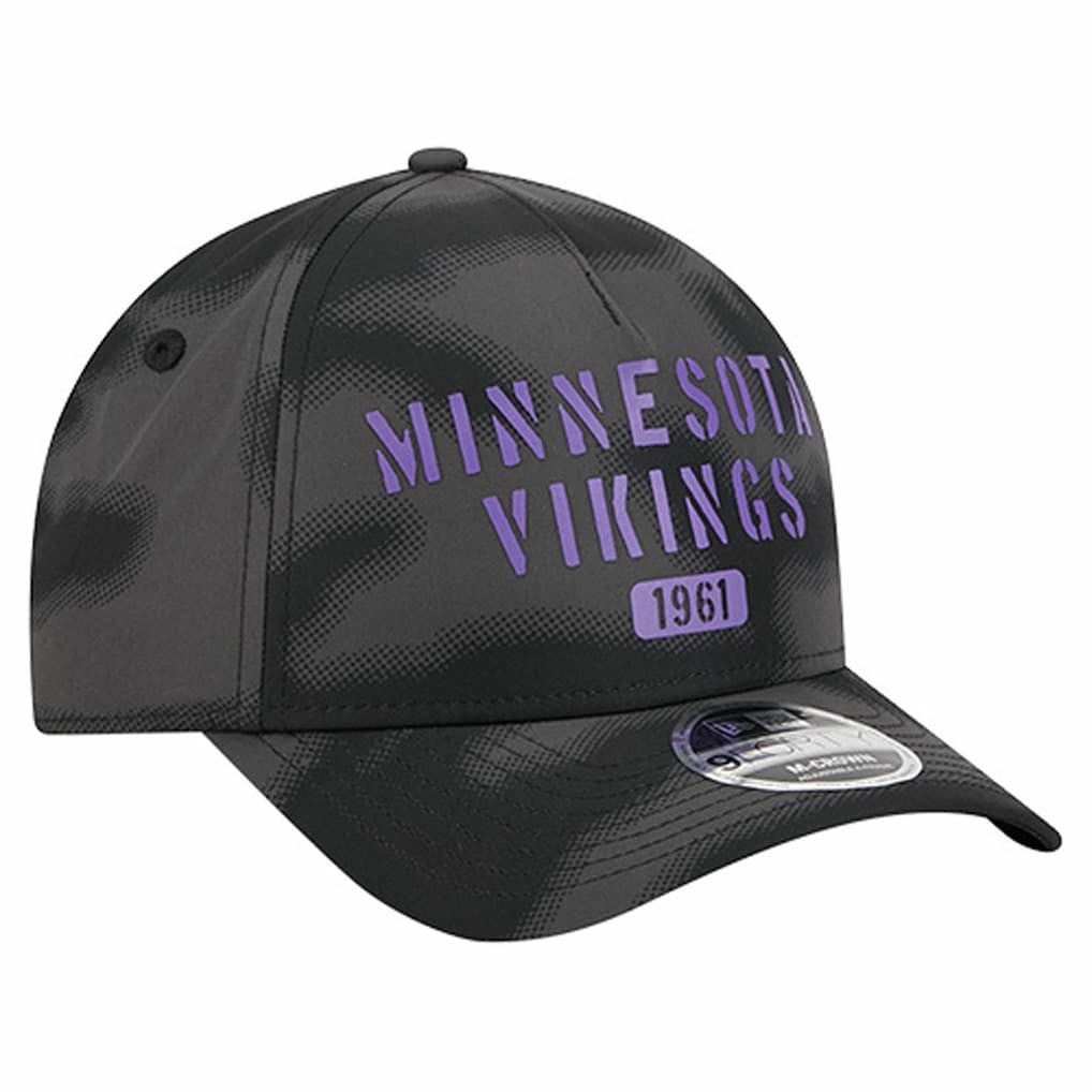 Minnesota Vikings New Era Halftone Camo 9FORTY Hat - Gray Hats