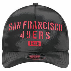 San Francisco 49ers New Era Halftone Camo 9FORTY Hat - Gray Hats