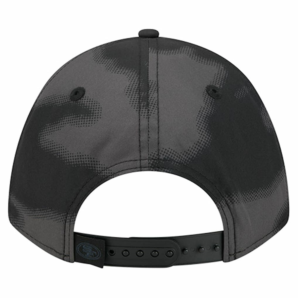 San Francisco 49ers New Era Halftone Camo 9FORTY Hat - Gray Hats