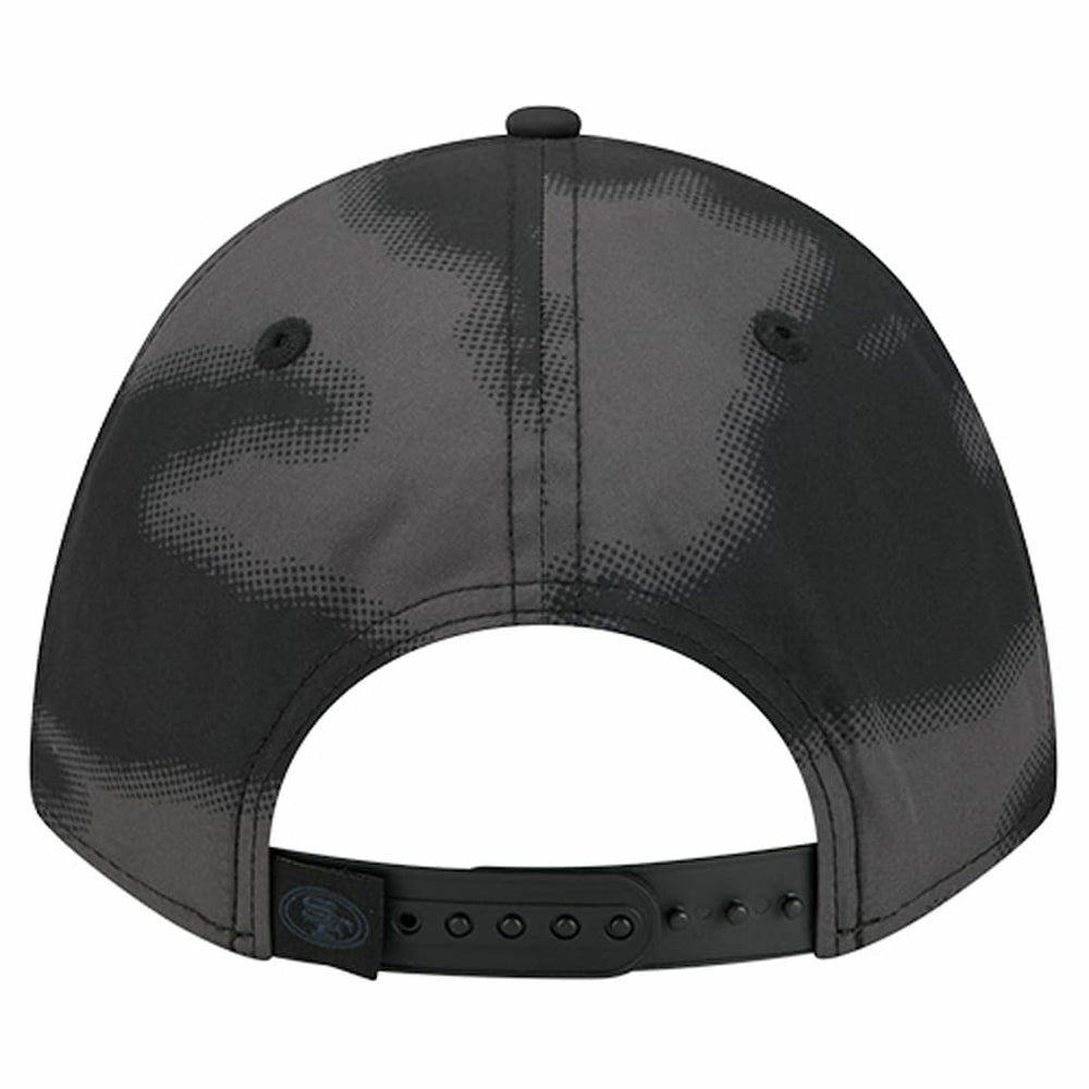 San Francisco 49ers New Era Halftone Camo 9FORTY Hat - Gray Hats