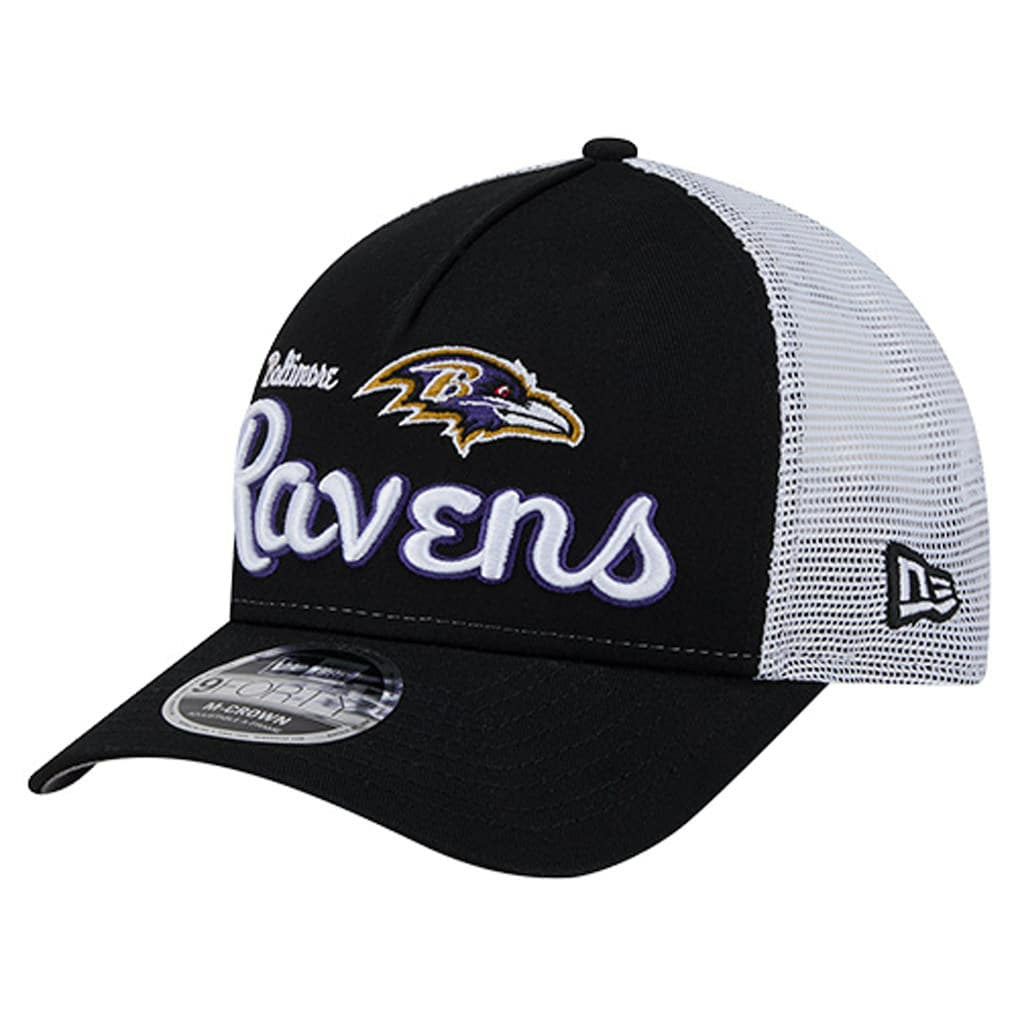 Baltimore Ravens New Era Side Lines 9FORTY Adjustable Hat - Black Hats