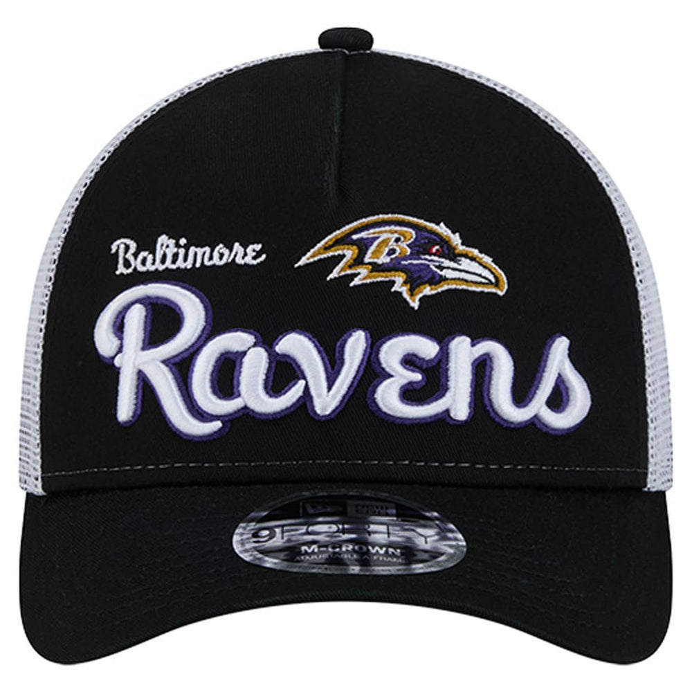 Baltimore Ravens New Era Side Lines 9FORTY Adjustable Hat - Black Hats