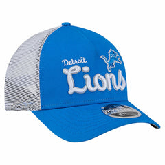 Detroit Lions New Era Side Lines 9FORTY Adjustable Hat - Blue Hats
