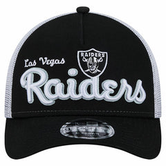 Las Vegas Raiders New Era Side Lines 9FORTY Adjustable Hat - Black Hats
