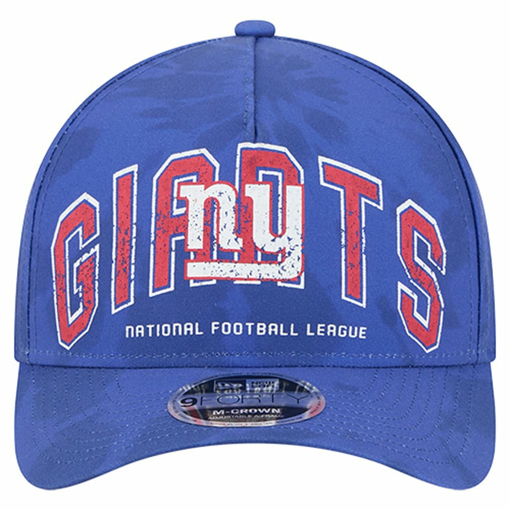 New York Giants New Era Tie Dye Fade 9Forty M-Crown A-Frame Adjustable Hat - Royal Hats