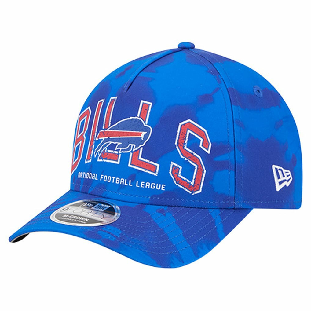 Buffalo Bills New Era Tie Dye Fade 9Forty M-Crown A-Frame Adjustable Hat - Royal Hats